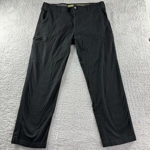 Lee Extreme Comfort Straight Fit Pants‎ Mens 40x32 (Fits 38x31) Black Stretch
